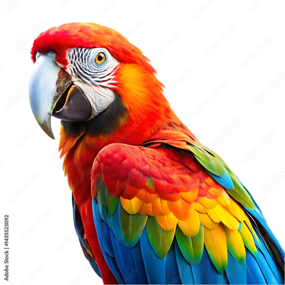 Fototapeta premium blue and yellow macaw