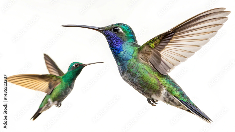 Obraz premium Hummingbird Pictures With White Background