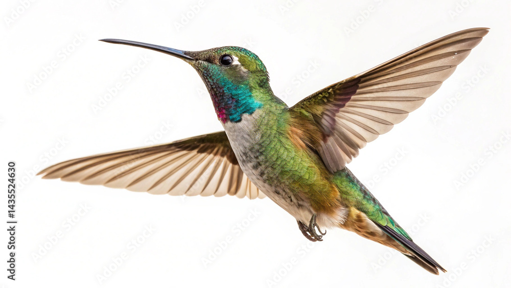 Fototapeta premium Hummingbird Bird Images White Background