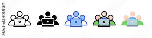 Mentoring Icon Collection With Multiple Styles
