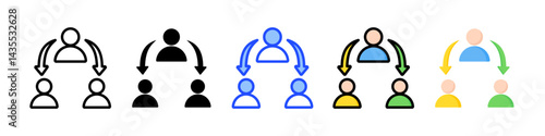 Coaching Icon Collection With Multiple Styles