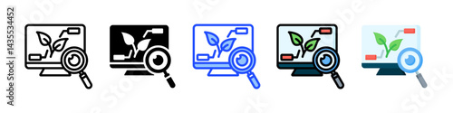 Environmental Monitoring Icon Collection With Multiple Styles
