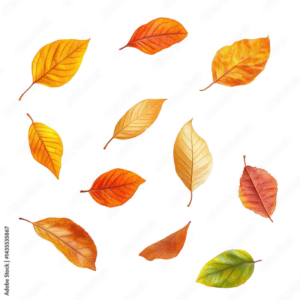 Obraz premium Vibrant autumn leaves in various shades