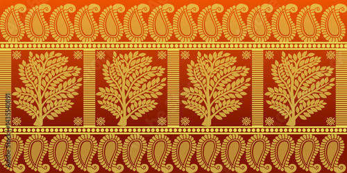 beautiful graphic saree design and this sari design is in Indian style which is for textile fashion industry and it can be used as wallpaper backdrop and website bg this style is originated in india