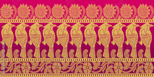 beautiful graphic saree design and this sari design is in Indian style which is for textile fashion industry and it can be used as wallpaper backdrop and website bg this style is originated in india