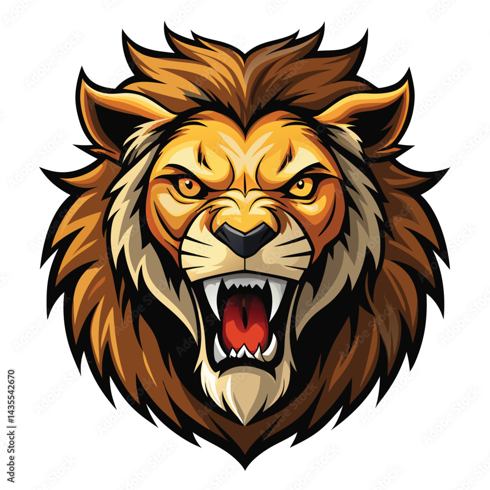 Obraz premium Angry Lion Head