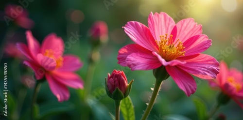 Wallpaper Mural Intricate blades, wildflowers burst, vibrant hues , vibrant, garden Torontodigital.ca
