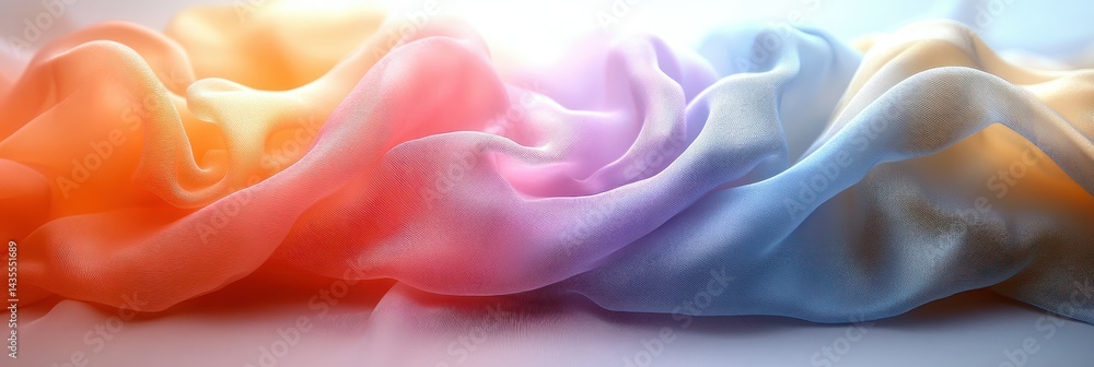 Obraz premium Pastel Silk Drape Flowing.