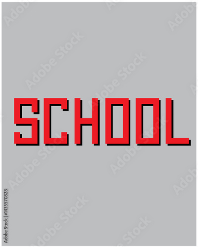 School, make with vector illustrations