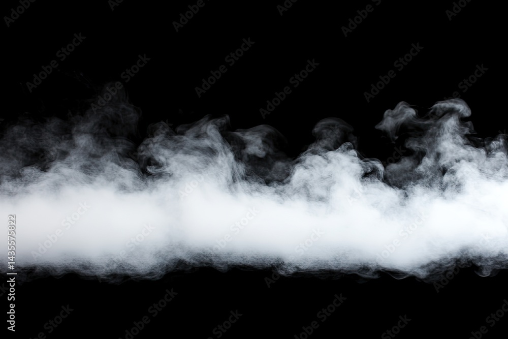 Abstract smoky cloud against black background Abstract smoky cloud against black background