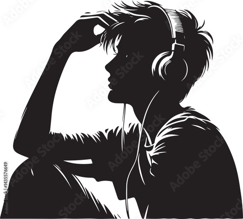 Music Listener vector