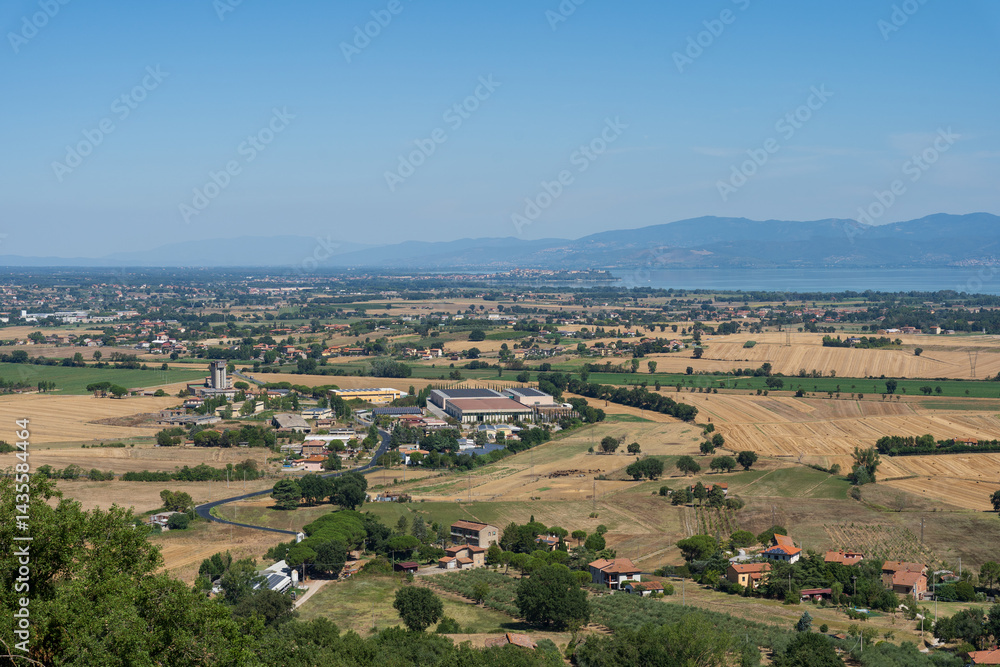 custom made wallpaper toronto digitalPanorama of the.Countryside and Shores of Lake Trasimeno, Umbria, Italy