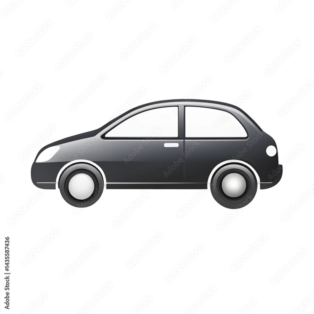 Fototapeta premium black and white car