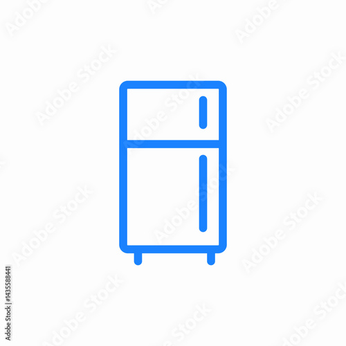 refrigerator freezer icon sign vector