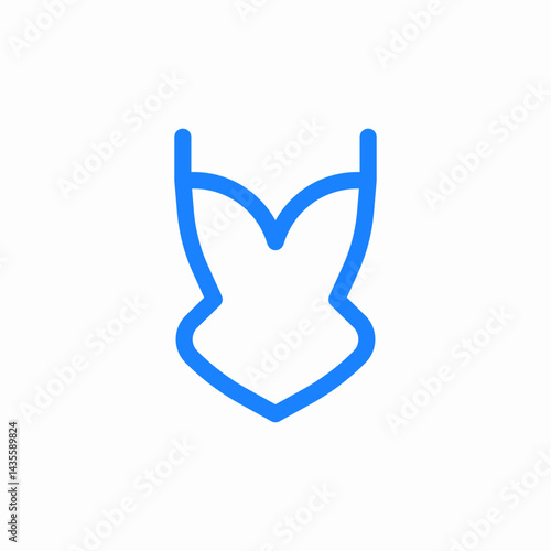 swimsuit bodysuit icon sign vector