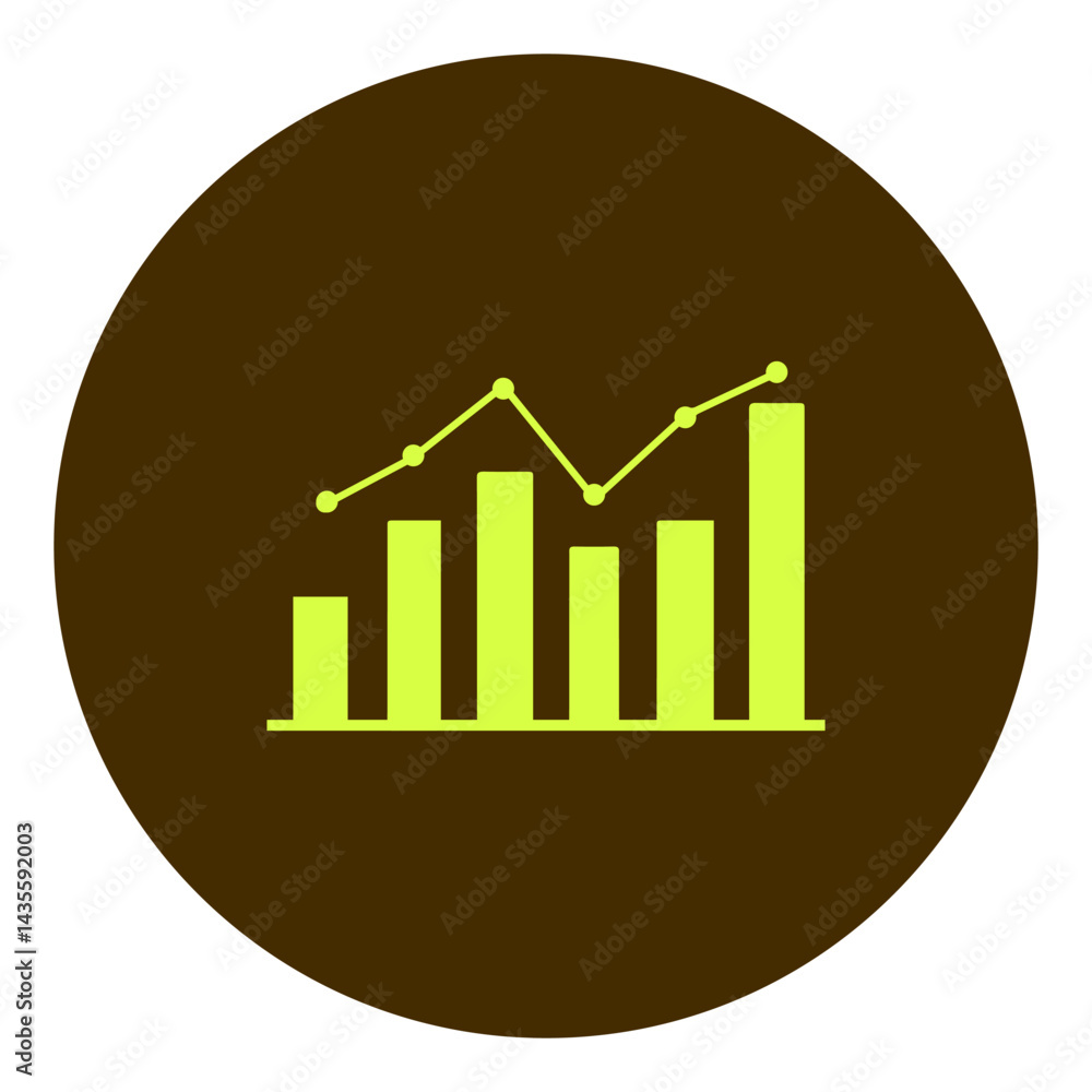 graphic vector icon, brown circle background graphic vector icon, brown circle background