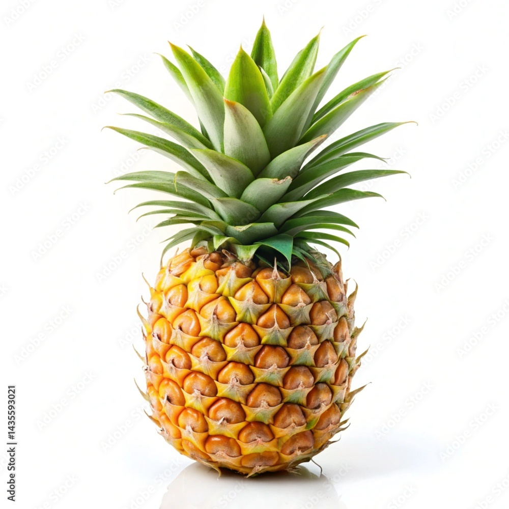 Fototapeta premium pineapple on white background