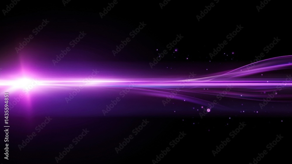Naklejka premium purple abstract light beam background