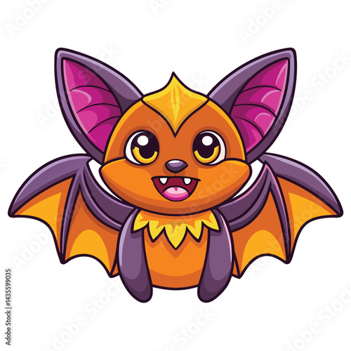 Cute cartoon bat