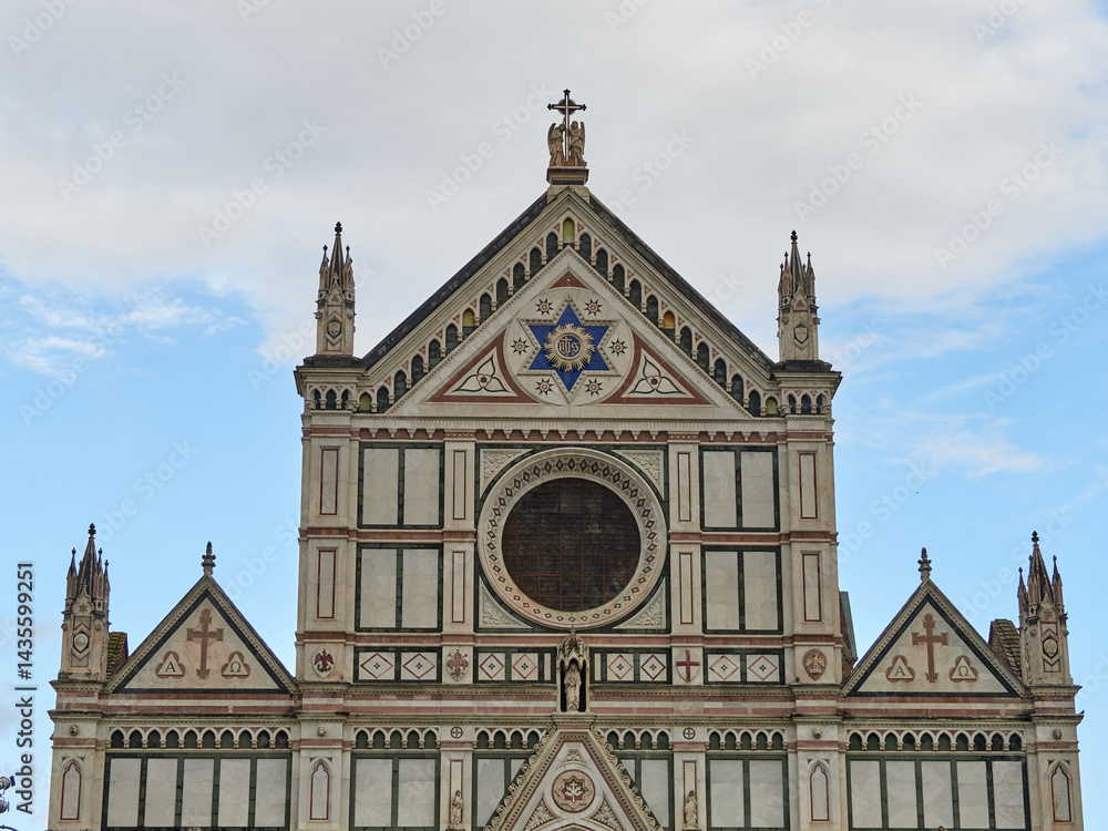 Fototapeta premium Basilica of the Holy Cross, Florence, Italy. 