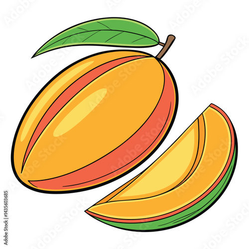 Mango Fruit Illustration