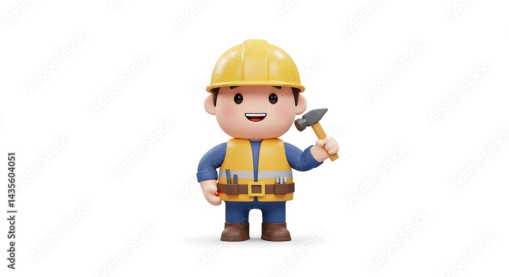 cartoon worker construction with safety uniform in labour day cartoon worker construction with safety uniform in labour day