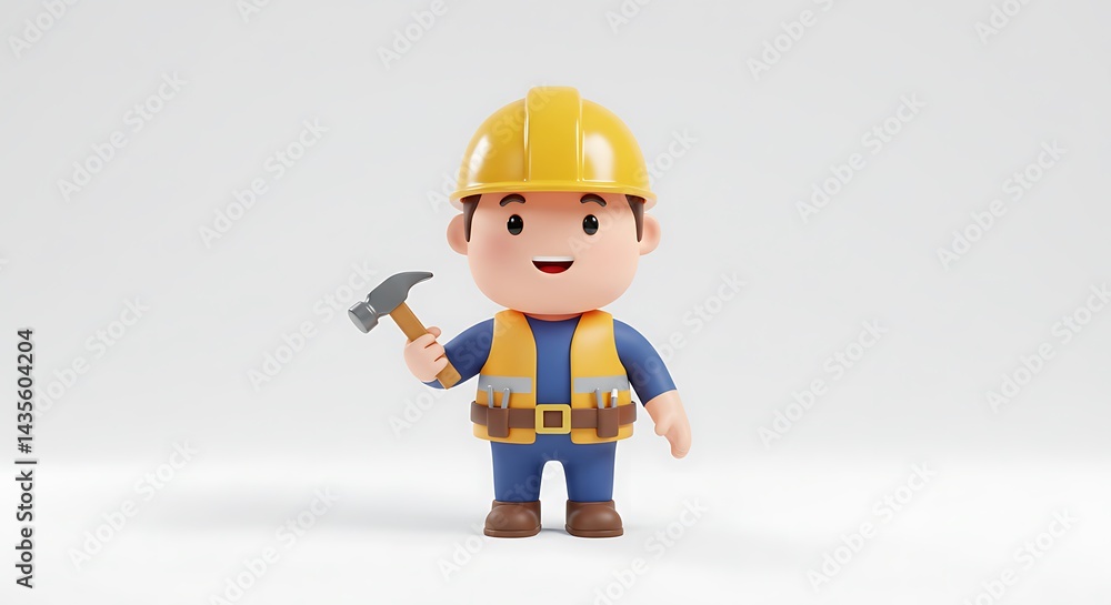 cartoon worker construction with safety uniform in labour day cartoon worker construction with safety uniform in labour day