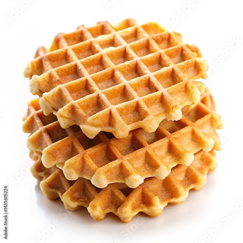 waffles isolated on white background