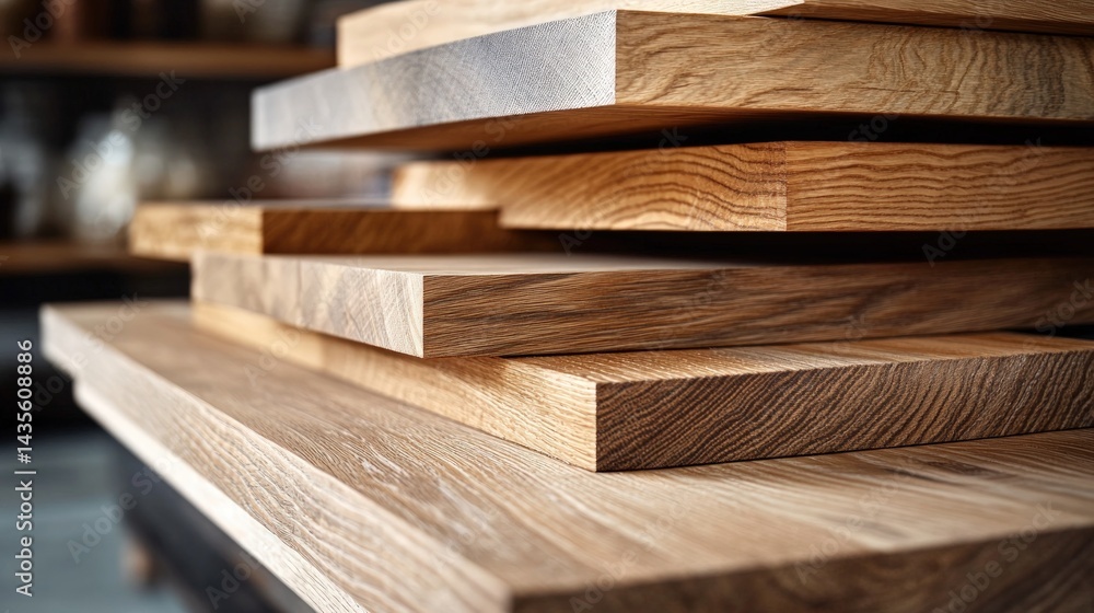 Stacked wooden boards Stacked wooden boards