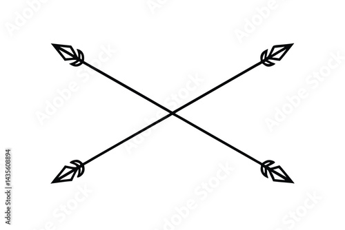 Wallpaper Mural Doodle Arrows Collection Hand Sketch Style Torontodigital.ca