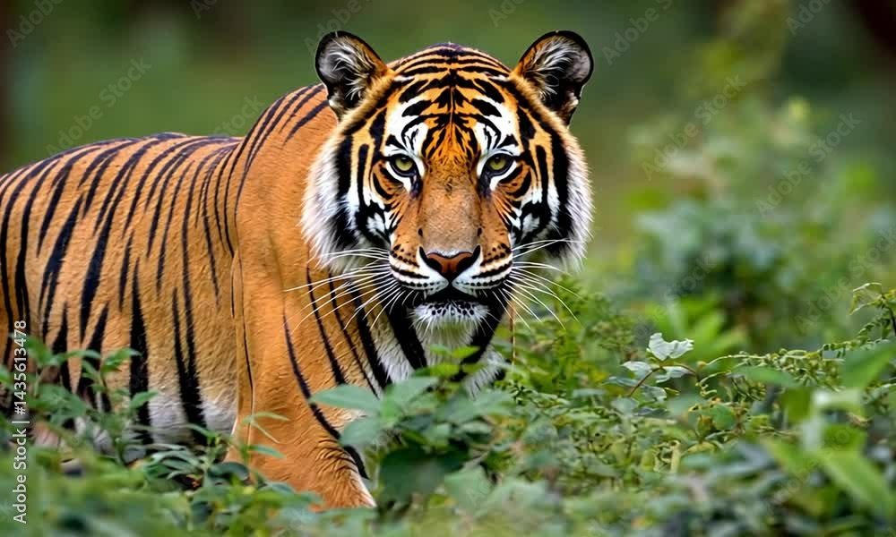 tiger in the jungle tiger in the jungle
