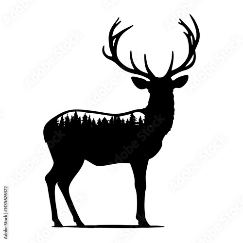 deer silhouette vector