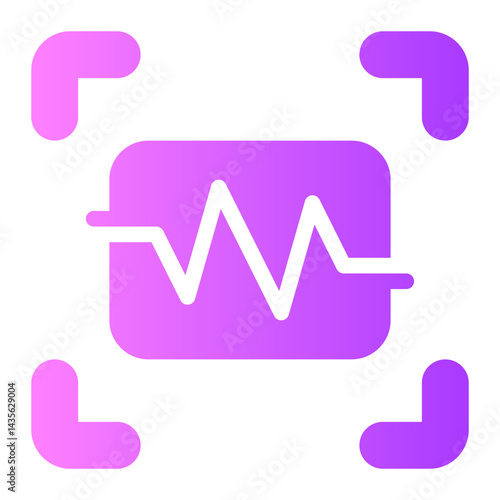 voice recognition gradient icon
