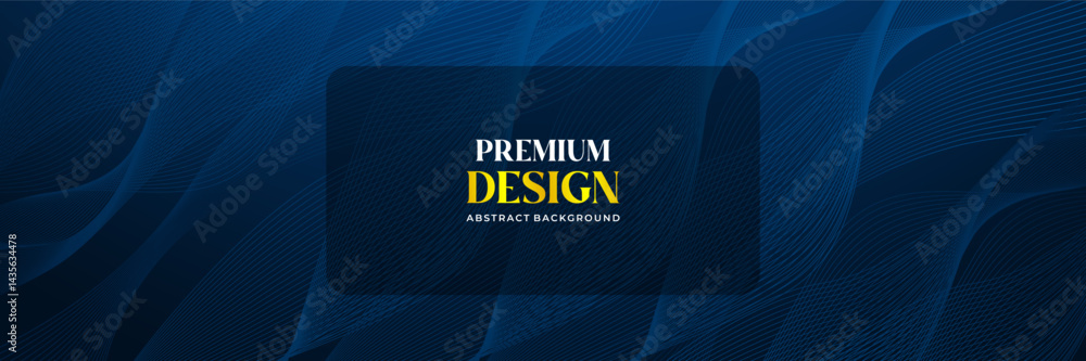 WebA Modern Abstract Background Featuring Deep Blue Gradients, Flowing Curved Lines, And Soft Light Effects. Elegant And Futuristic Design, Perfect For Business, Technology, And Professional Presentat