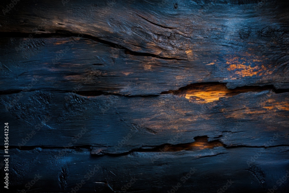 Fototapeta premium Dark rustic wood background with strong texture and aged effect