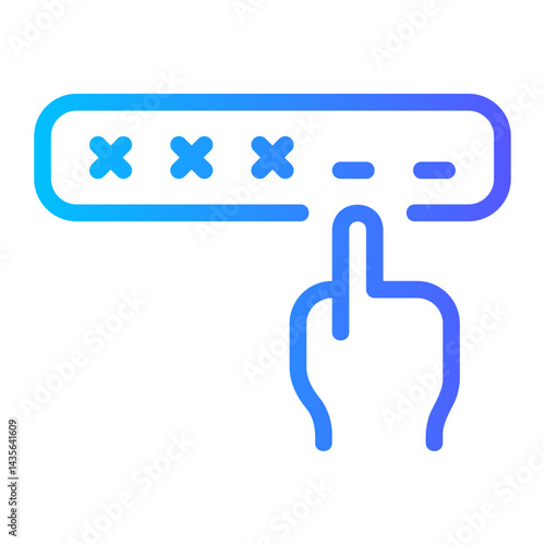 pin code gradient icon