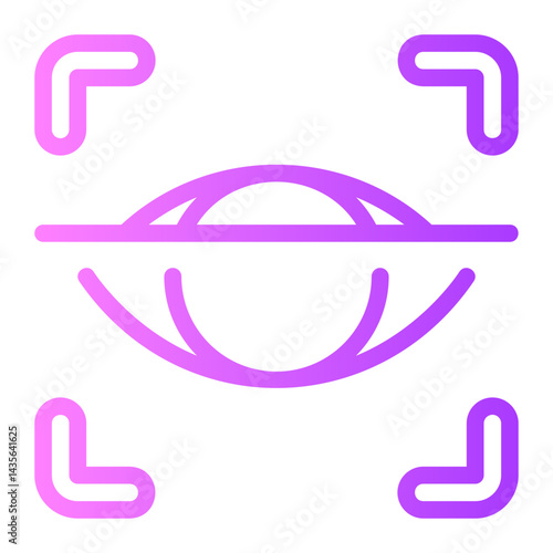 retinal scan gradient icon