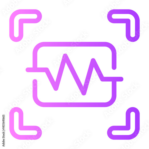 voice recognition gradient icon