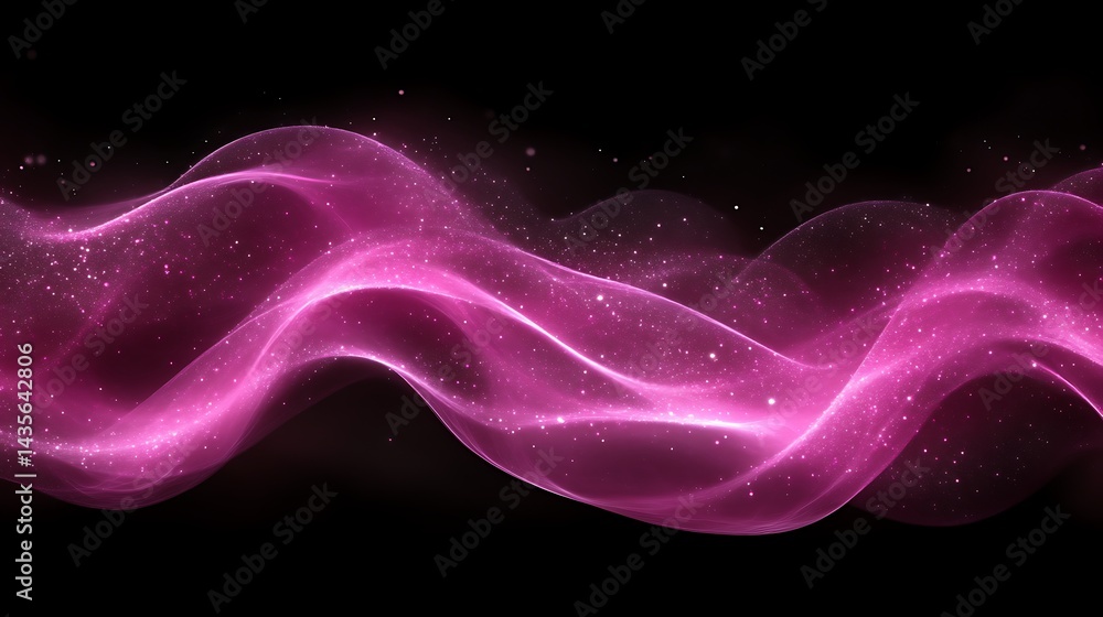 Obraz premium Pink Wave Abstract Background. (10)