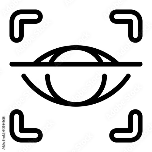 retinal scan line icon