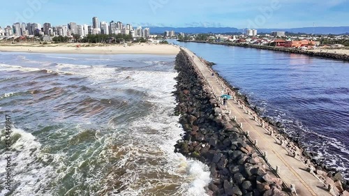 Praia de Torres, Rio Grande do Sul, Brazil. Torres Beach