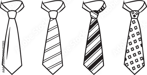 Elegant silk necktie, a fashionable business accessory