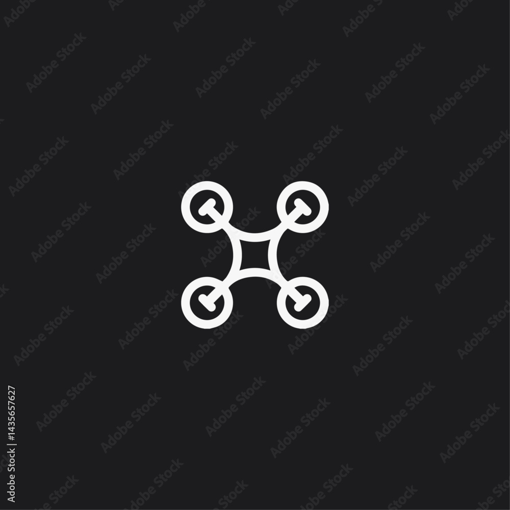 Drone icon flat vector design Drone icon flat vector design