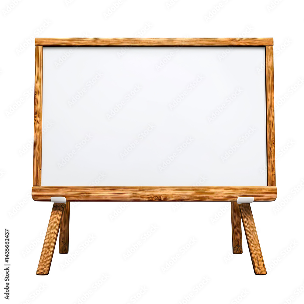 Portable, wooden-framed whiteboard Portable, wooden-framed whiteboard