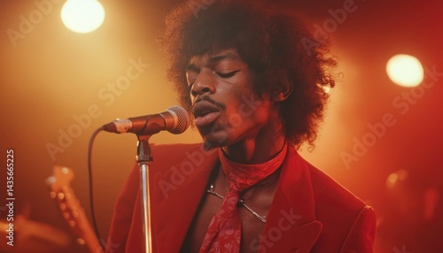 Man singing on stage