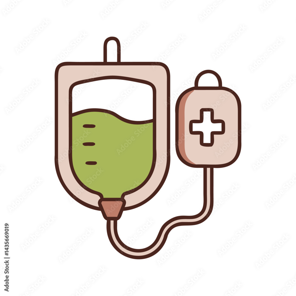 Fototapeta premium colorful medical drip icon
