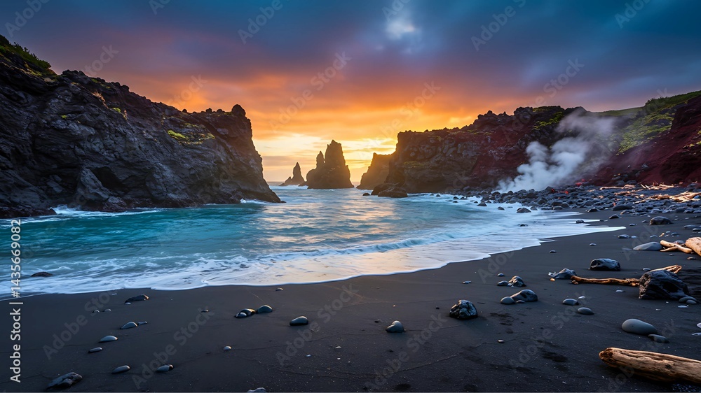 Obraz premium Sunset over the sea