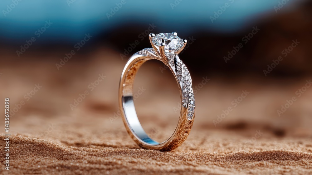 This glamorous ring is designed with a sand-like texture and adorned with glittering decorative stones, making it an eye-catching accessory for special occasions. This glamorous ring is designed with a sand-like texture and adorned with glittering decorative stones, making it an eye-catching accessory for special occasions.
