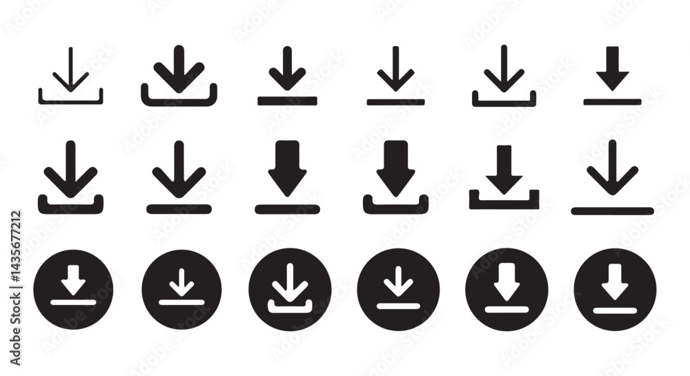 Download icon set. download sign and symbol.. Files download and upload icons symbol in line and flat style on white background. Vector Eps 10 Download icon set. download sign and symbol.. Files download and upload icons symbol in line and flat style on white background. Vector Eps 10