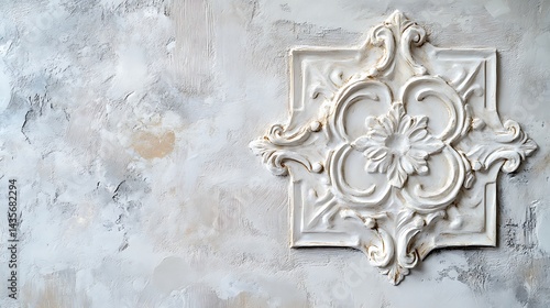 Ornate Plaster Ceiling Rose Detail.